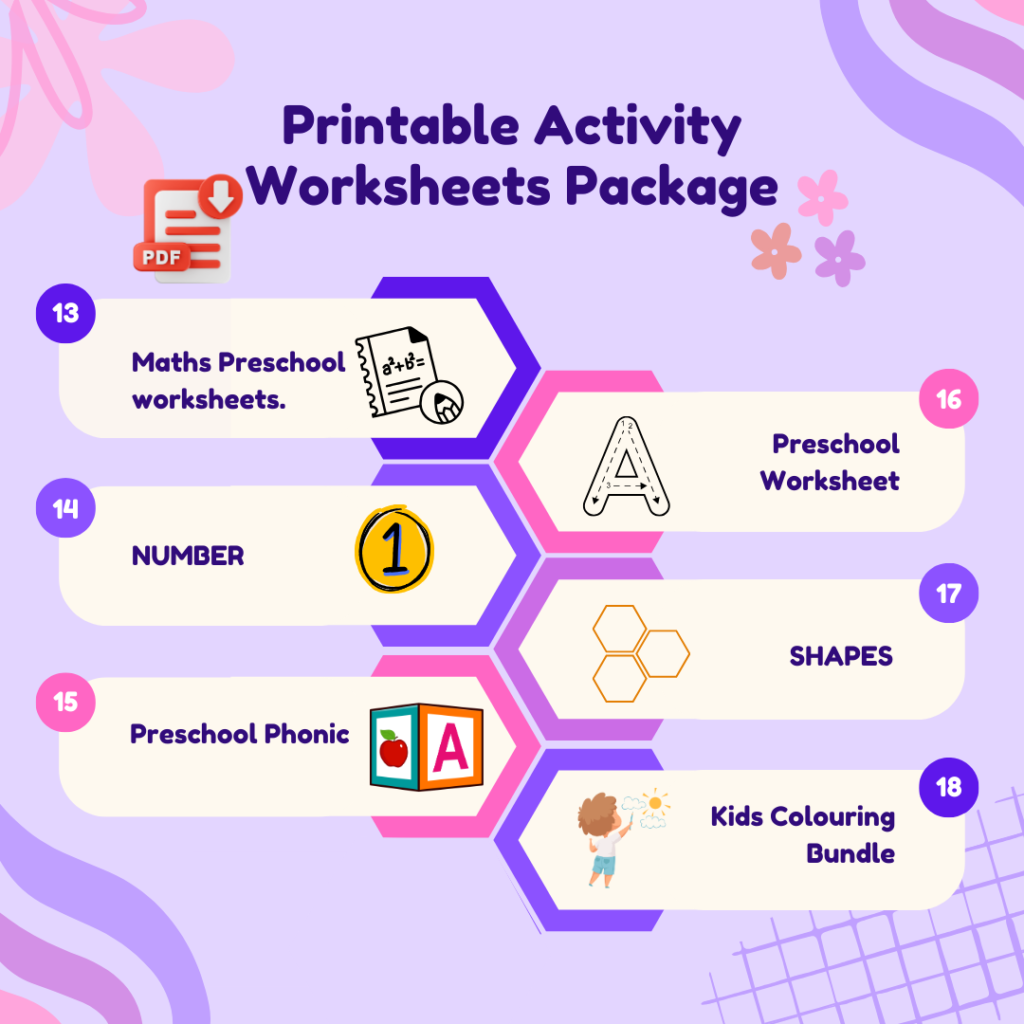 Printable Activity Worksheets Package profile